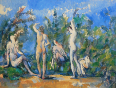 Cinq baigneurs - Cézanne (1900)
